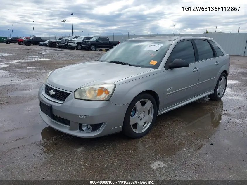 2006 Chevrolet Malibu Maxx Ss VIN: 1G1ZW63136F112867 Lot: 40900100