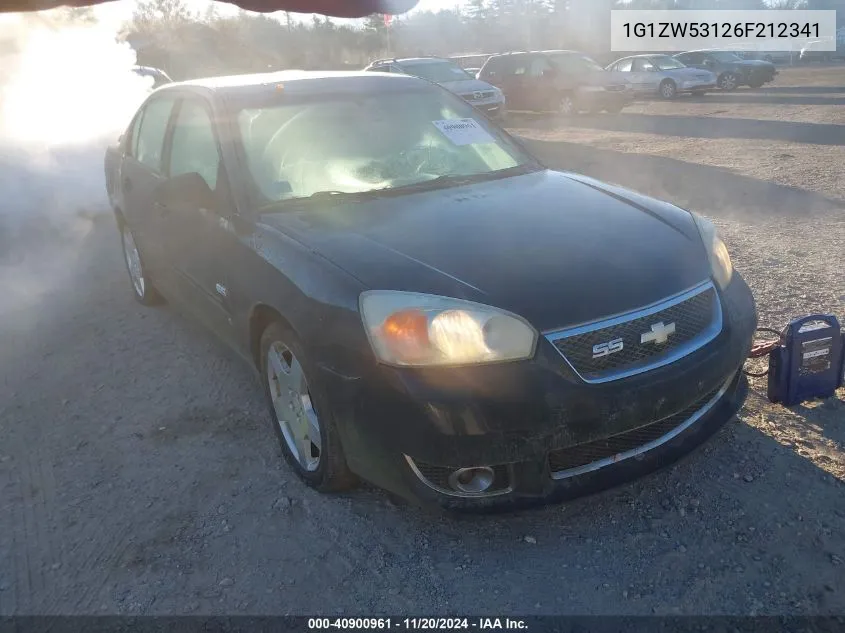 2006 Chevrolet Malibu Ss VIN: 1G1ZW53126F212341 Lot: 40900961