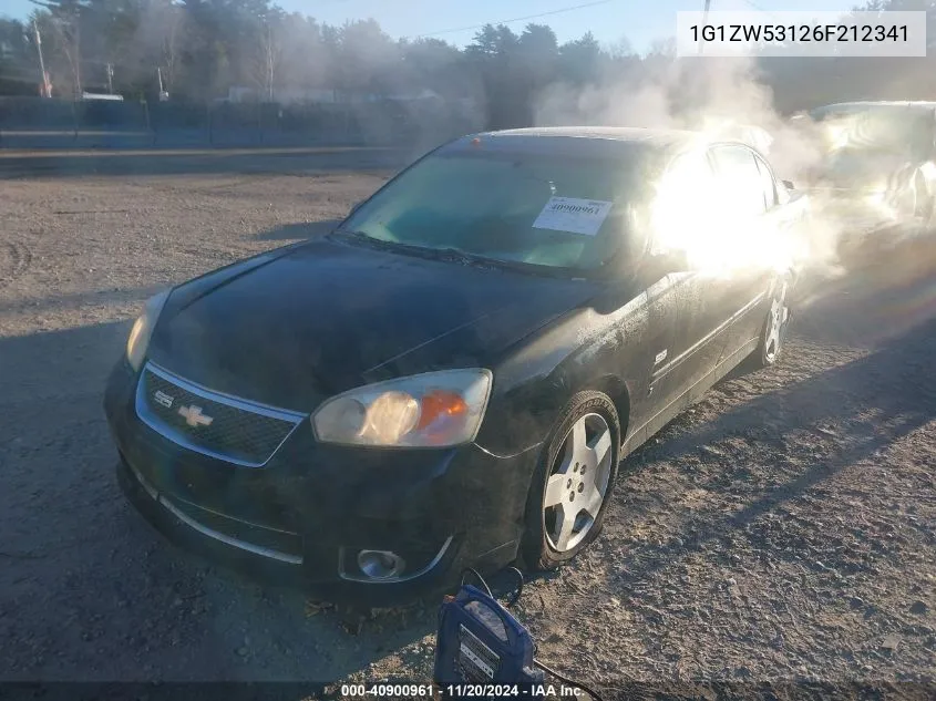 2006 Chevrolet Malibu Ss VIN: 1G1ZW53126F212341 Lot: 40900961