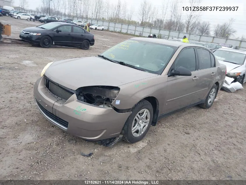 2007 Chevrolet Malibu VIN: 1G1ZS58F37F239937 Lot: 12152621