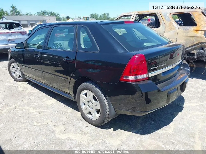 2007 Chevrolet Malibu Maxx Lt VIN: 1G1ZT68N37F266226 Lot: 39776459