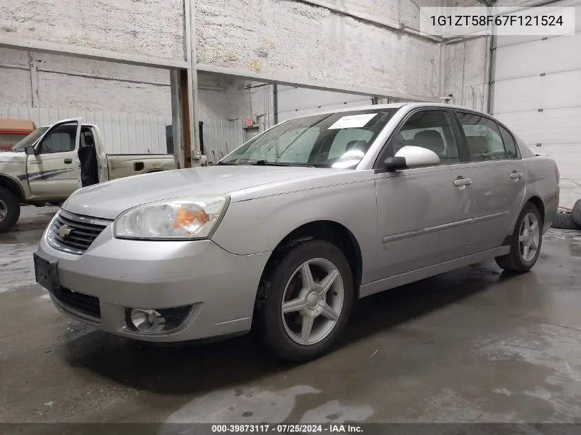 1G1ZT58F67F121524 2007 Chevrolet Malibu Lt