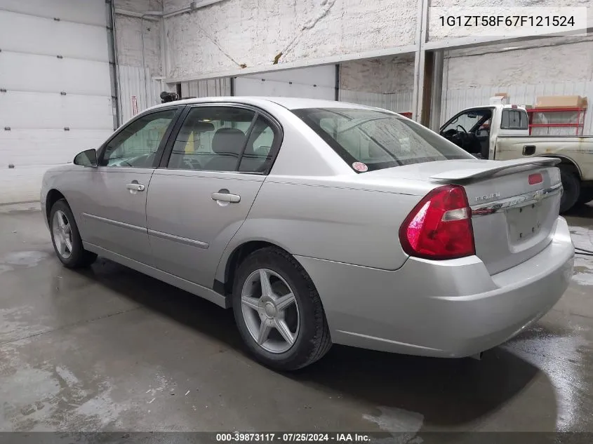 1G1ZT58F67F121524 2007 Chevrolet Malibu Lt