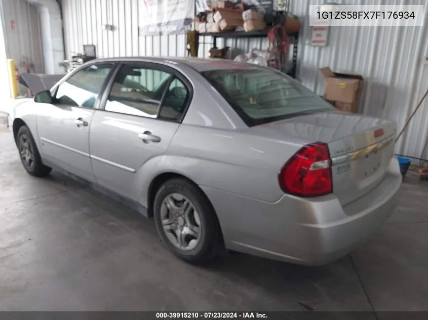 2007 Chevrolet Malibu Ls VIN: 1G1ZS58FX7F176934 Lot: 39915210