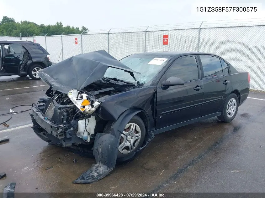 2007 Chevrolet Malibu Ls VIN: 1G1ZS58F57F300575 Lot: 39966428