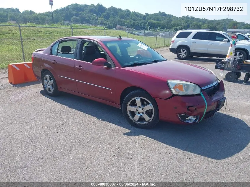 2007 Chevrolet Malibu Ltz VIN: 1G1ZU57N17F298732 Lot: 40030887