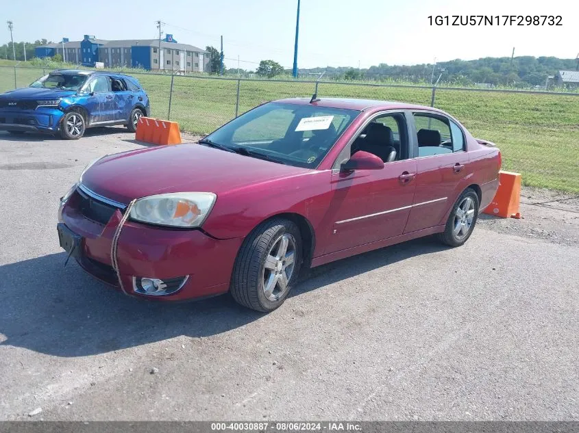 2007 Chevrolet Malibu Ltz VIN: 1G1ZU57N17F298732 Lot: 40030887