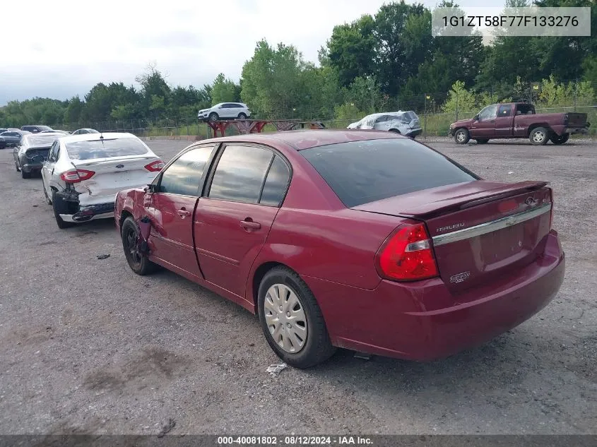 2007 Chevrolet Malibu Lt VIN: 1G1ZT58F77F133276 Lot: 40081802