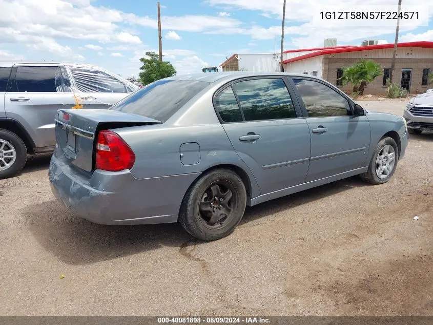 1G1ZT58N57F224571 2007 Chevrolet Malibu Lt