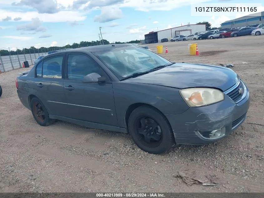 1G1ZT58NX7F111165 2007 Chevrolet Malibu Lt