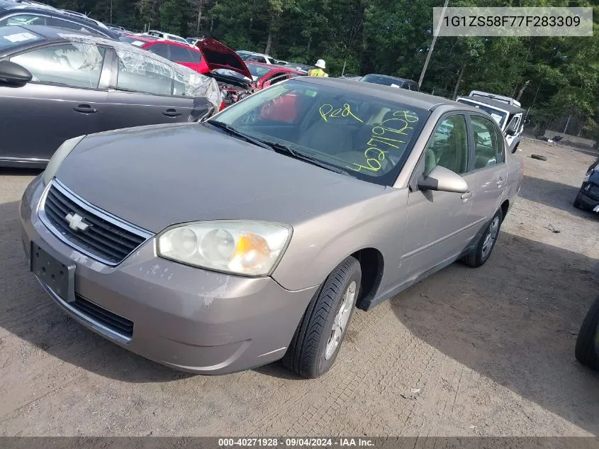 2007 Chevrolet Malibu Ls VIN: 1G1ZS58F77F283309 Lot: 40271928