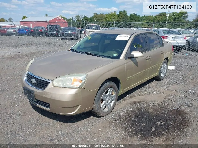 2007 Chevrolet Malibu Lt VIN: 1G1ZT58F47F134109 Lot: 40305061