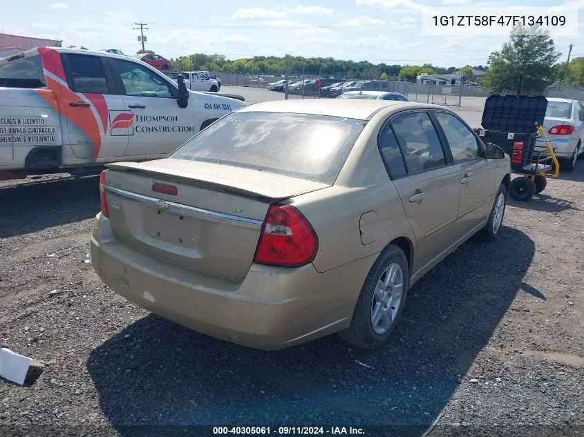 2007 Chevrolet Malibu Lt VIN: 1G1ZT58F47F134109 Lot: 40305061