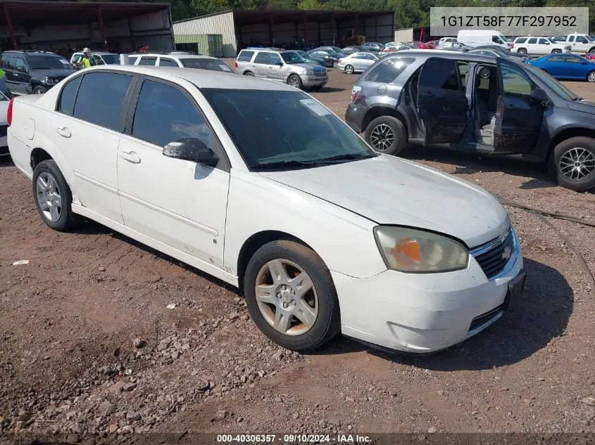 2007 Chevrolet Malibu Lt VIN: 1G1ZT58F77F297952 Lot: 40306357