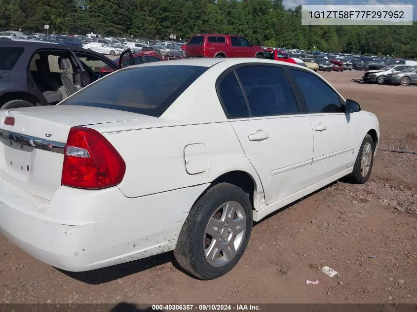 1G1ZT58F77F297952 2007 Chevrolet Malibu Lt