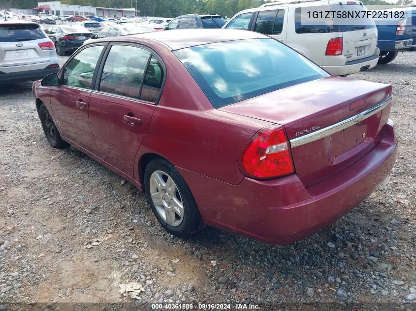 2007 Chevrolet Malibu Lt VIN: 1G1ZT58NX7F225182 Lot: 40361889