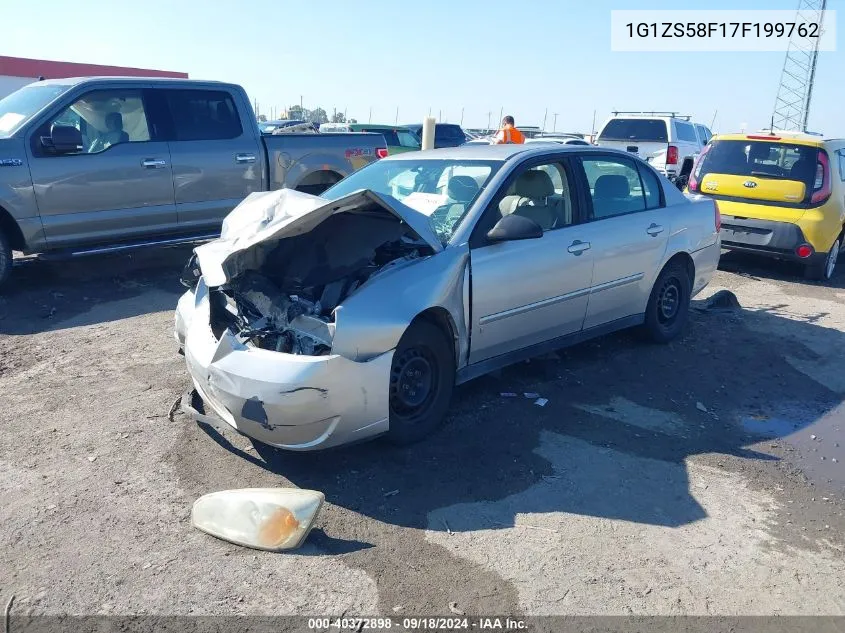 2007 Chevrolet Malibu Ls VIN: 1G1ZS58F17F199762 Lot: 40372898