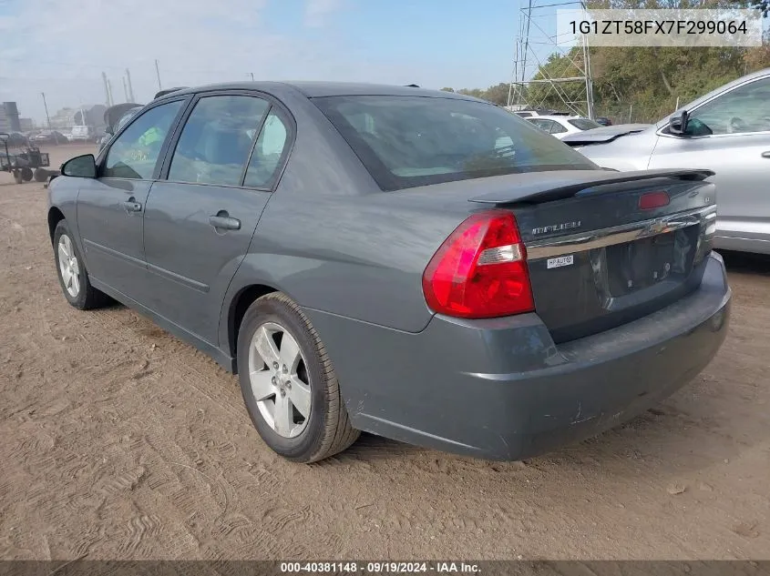 2007 Chevrolet Malibu Lt VIN: 1G1ZT58FX7F299064 Lot: 40381148