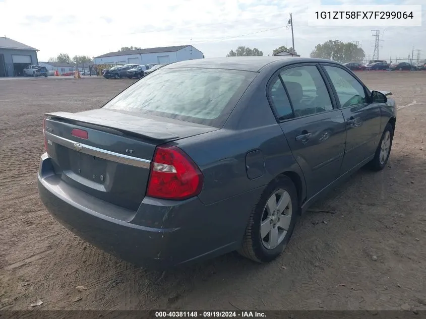 2007 Chevrolet Malibu Lt VIN: 1G1ZT58FX7F299064 Lot: 40381148