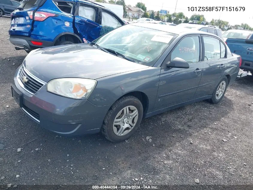 1G1ZS58F57F151679 2007 Chevrolet Malibu Ls