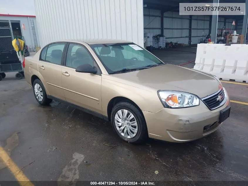 2007 Chevrolet Malibu Ls VIN: 1G1ZS57F37F267674 Lot: 40471294