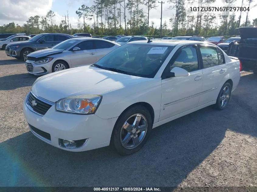 2007 Chevrolet Malibu Ltz VIN: 1G1ZU57N67F297804 Lot: 40512137