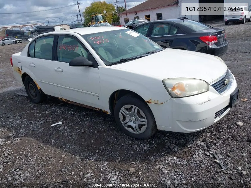 2007 Chevrolet Malibu Ls VIN: 1G1ZS57F07F276445 Lot: 40604073