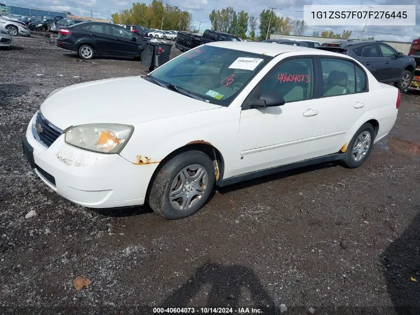 2007 Chevrolet Malibu Ls VIN: 1G1ZS57F07F276445 Lot: 40604073