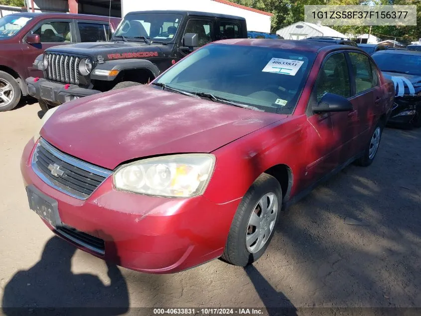 2007 Chevrolet Malibu Ls VIN: 1G1ZS58F37F156377 Lot: 40633831