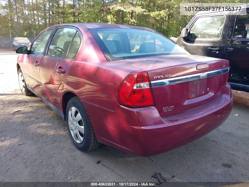 2007 Chevrolet Malibu Ls VIN: 1G1ZS58F37F156377 Lot: 40633831