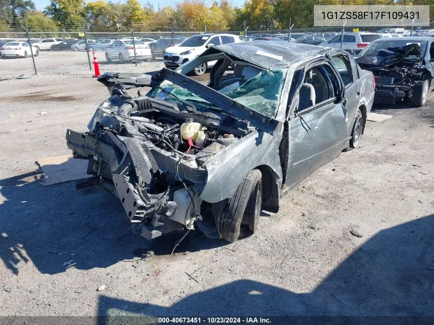 2007 Chevrolet Malibu Ls VIN: 1G1ZS58F17F109431 Lot: 40673451