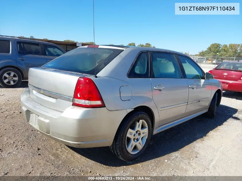 2007 Chevrolet Malibu Maxx Lt VIN: 1G1ZT68N97F110434 Lot: 40693213