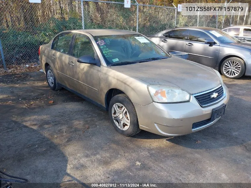 2007 Chevrolet Malibu Ls VIN: 1G1ZS58FX7F157879 Lot: 40827812