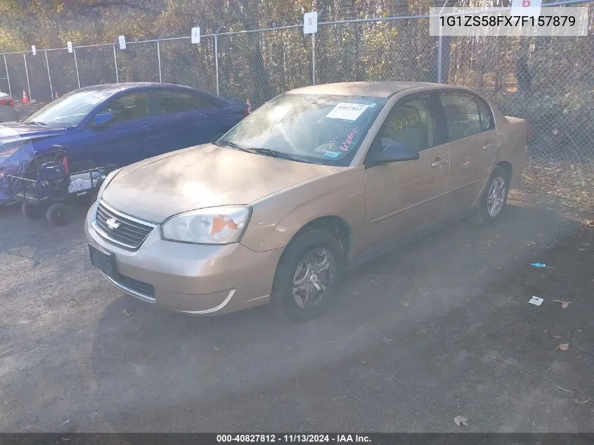 2007 Chevrolet Malibu Ls VIN: 1G1ZS58FX7F157879 Lot: 40827812