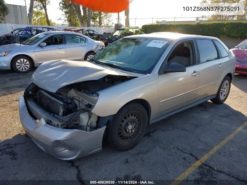 2007 Chevrolet Malibu Maxx Ls VIN: 1G1ZS68N37F275091 Lot: 40838530