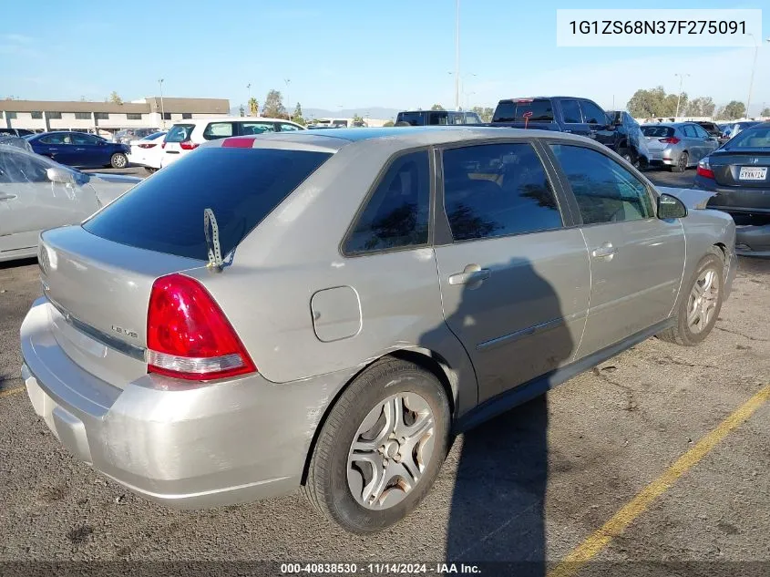 2007 Chevrolet Malibu Maxx Ls VIN: 1G1ZS68N37F275091 Lot: 40838530