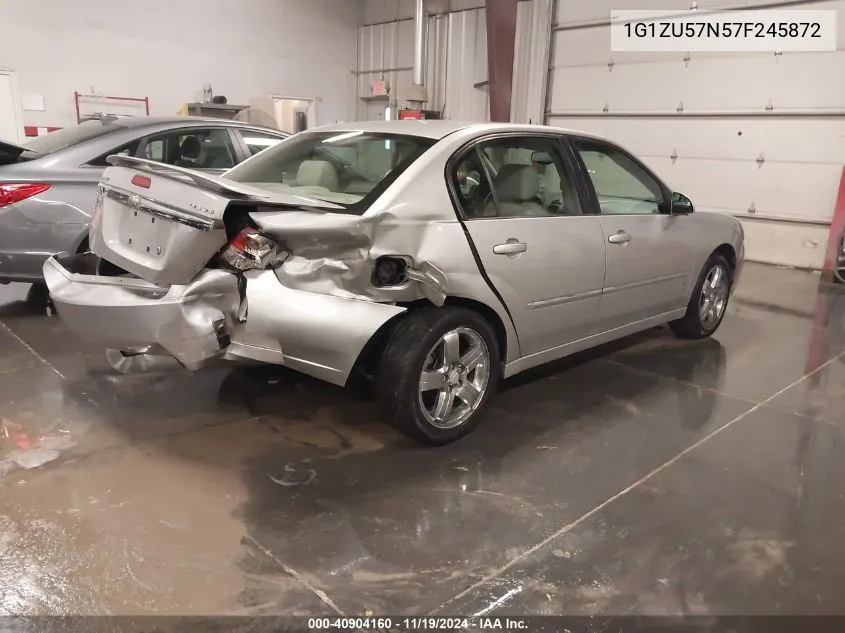 2007 Chevrolet Malibu Ltz VIN: 1G1ZU57N57F245872 Lot: 40904160