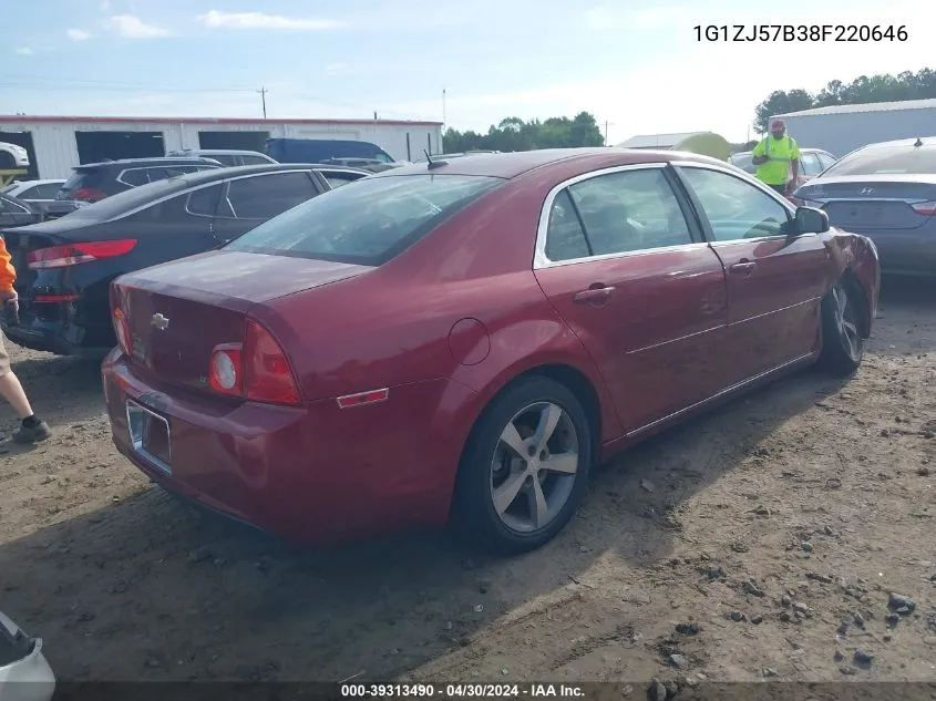 2008 Chevrolet Malibu Lt VIN: 1G1ZJ57B38F220646 Lot: 39313490