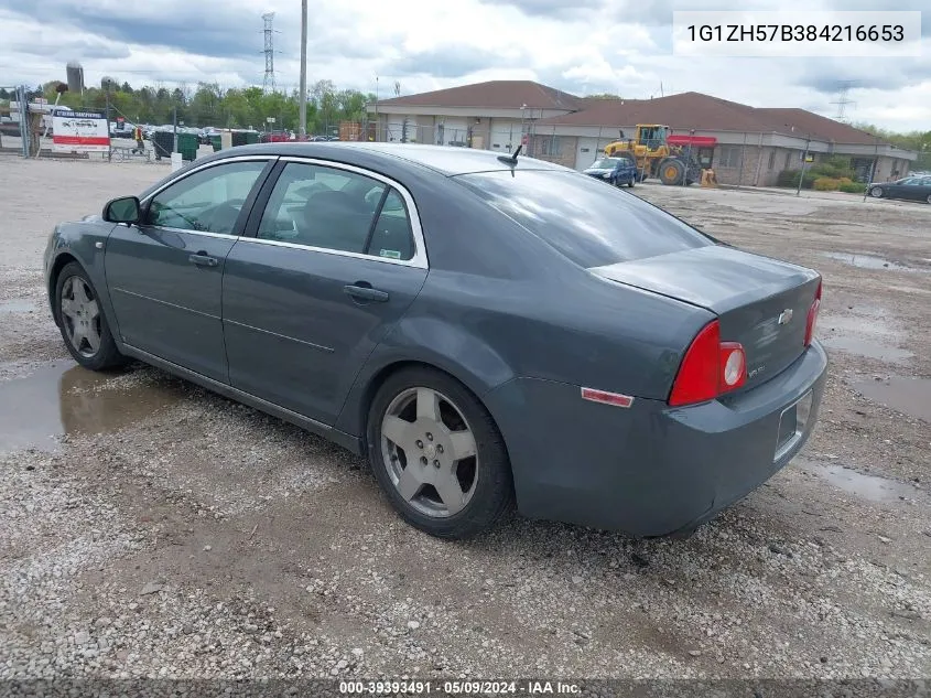 2008 Chevrolet Malibu Lt VIN: 1G1ZH57B384216653 Lot: 39393491