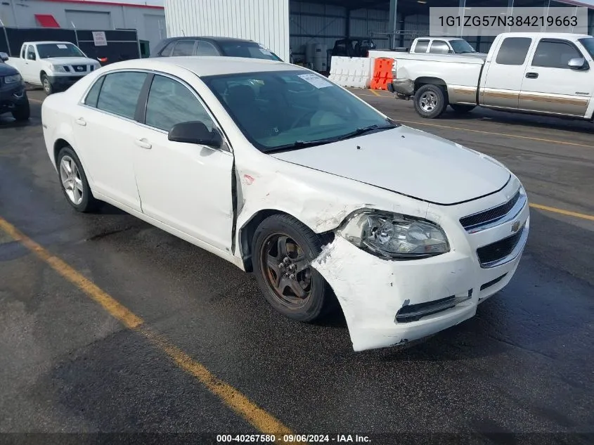 2008 Chevrolet Malibu Ls VIN: 1G1ZG57N384219663 Lot: 40267580