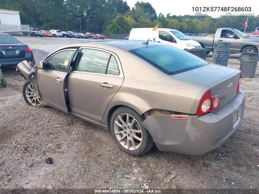 2008 Chevrolet Malibu Ltz VIN: 1G1ZK57748F268603 Lot: 40414954