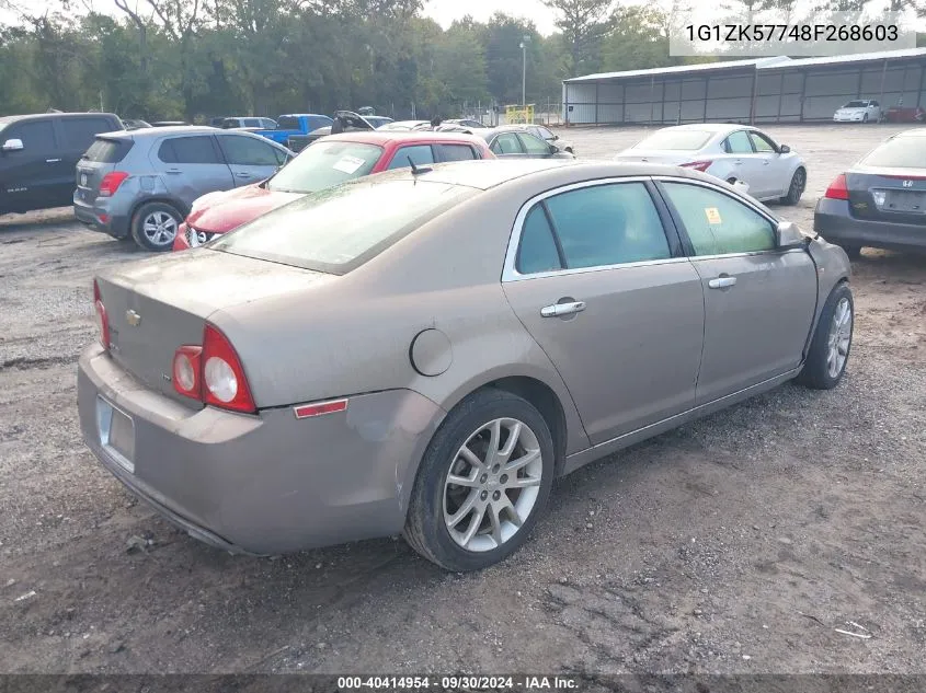 2008 Chevrolet Malibu Ltz VIN: 1G1ZK57748F268603 Lot: 40414954