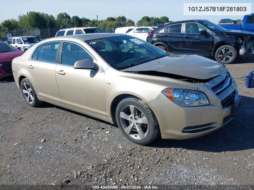 2008 Chevrolet Malibu Lt VIN: 1G1ZJ57B18F281803 Lot: 40433098