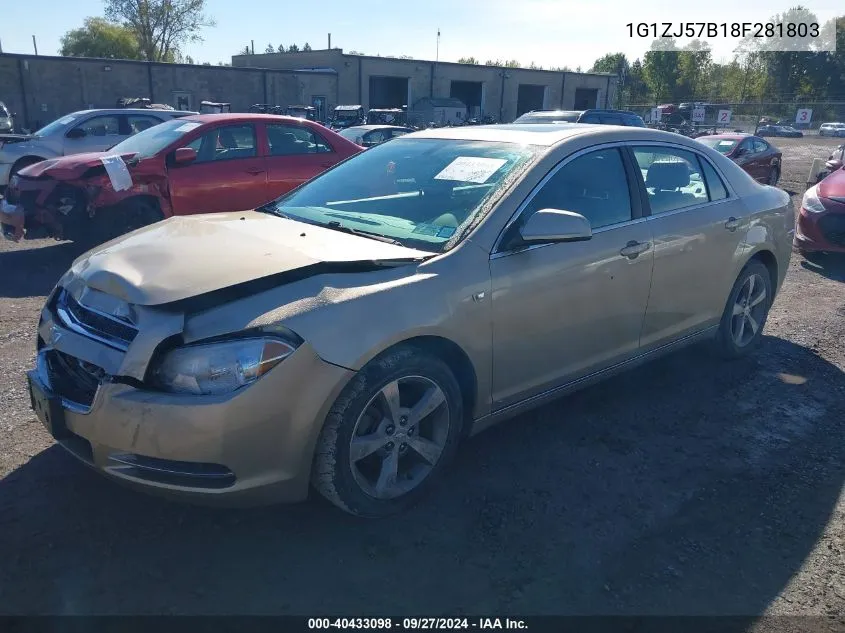 2008 Chevrolet Malibu Lt VIN: 1G1ZJ57B18F281803 Lot: 40433098