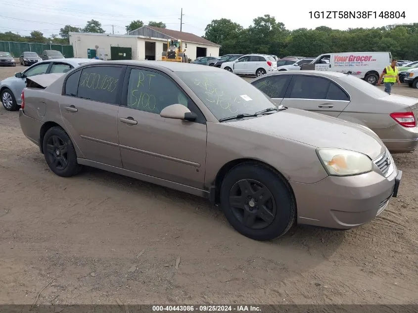 2008 Chevrolet Malibu Classic Lt VIN: 1G1ZT58N38F148804 Lot: 40443086