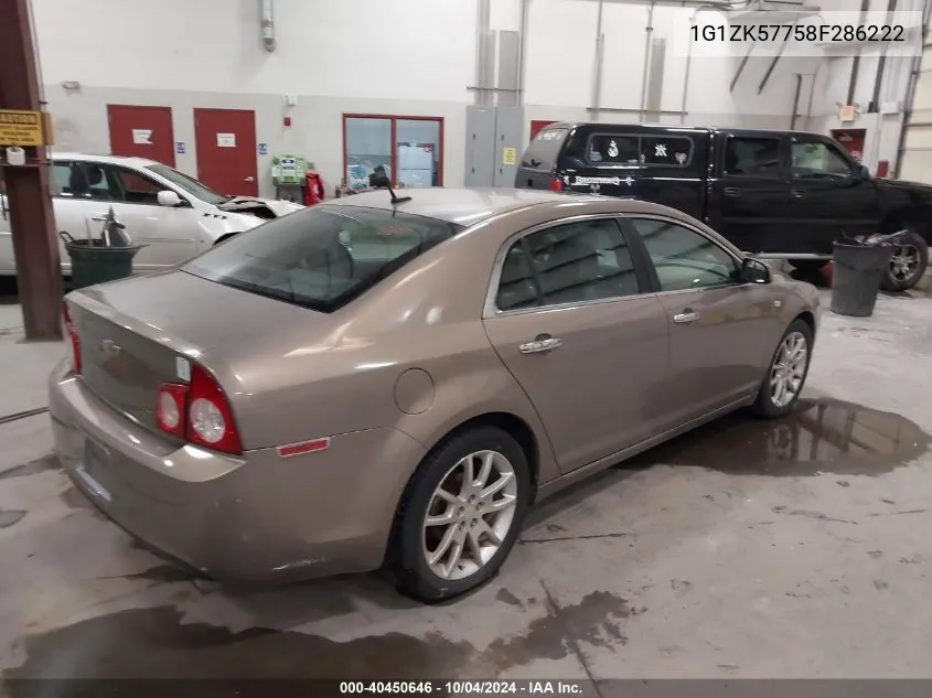 1G1ZK57758F286222 2008 Chevrolet Malibu Ltz