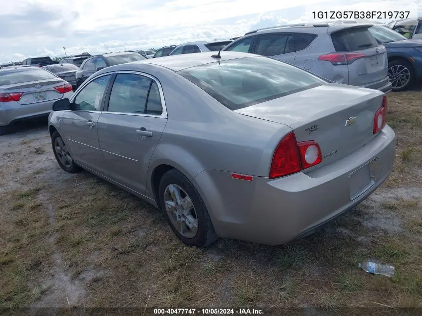 2008 Chevrolet Malibu Ls VIN: 1G1ZG57B38F219737 Lot: 40477747