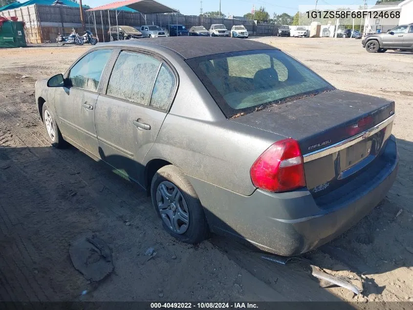 2008 Chevrolet Malibu Classic Ls VIN: 1G1ZS58F68F124668 Lot: 40492022