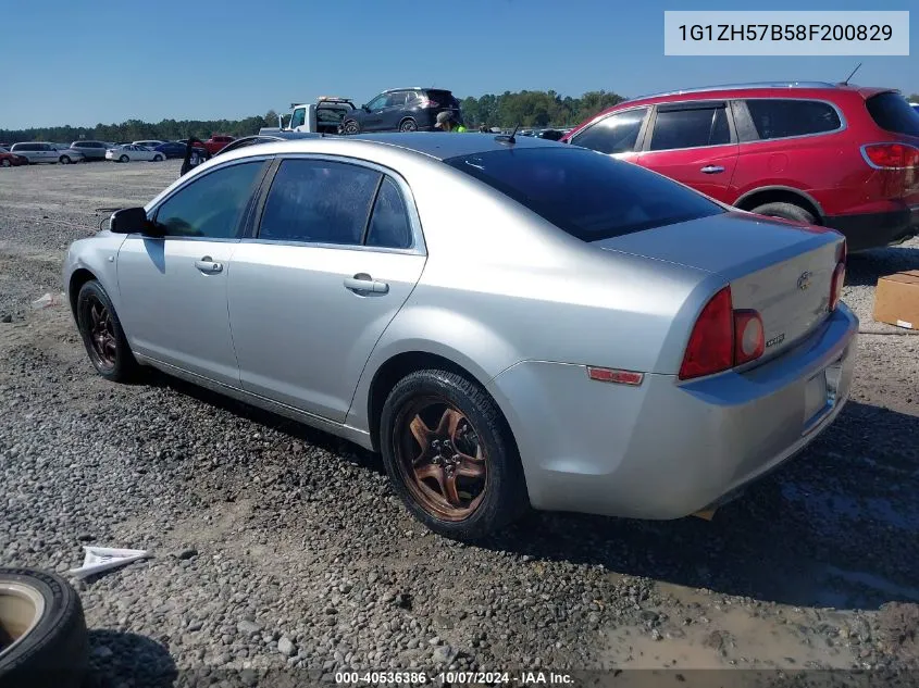 2008 Chevrolet Malibu Lt VIN: 1G1ZH57B58F200829 Lot: 40536386