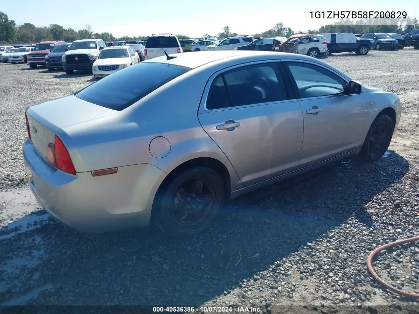 2008 Chevrolet Malibu Lt VIN: 1G1ZH57B58F200829 Lot: 40536386